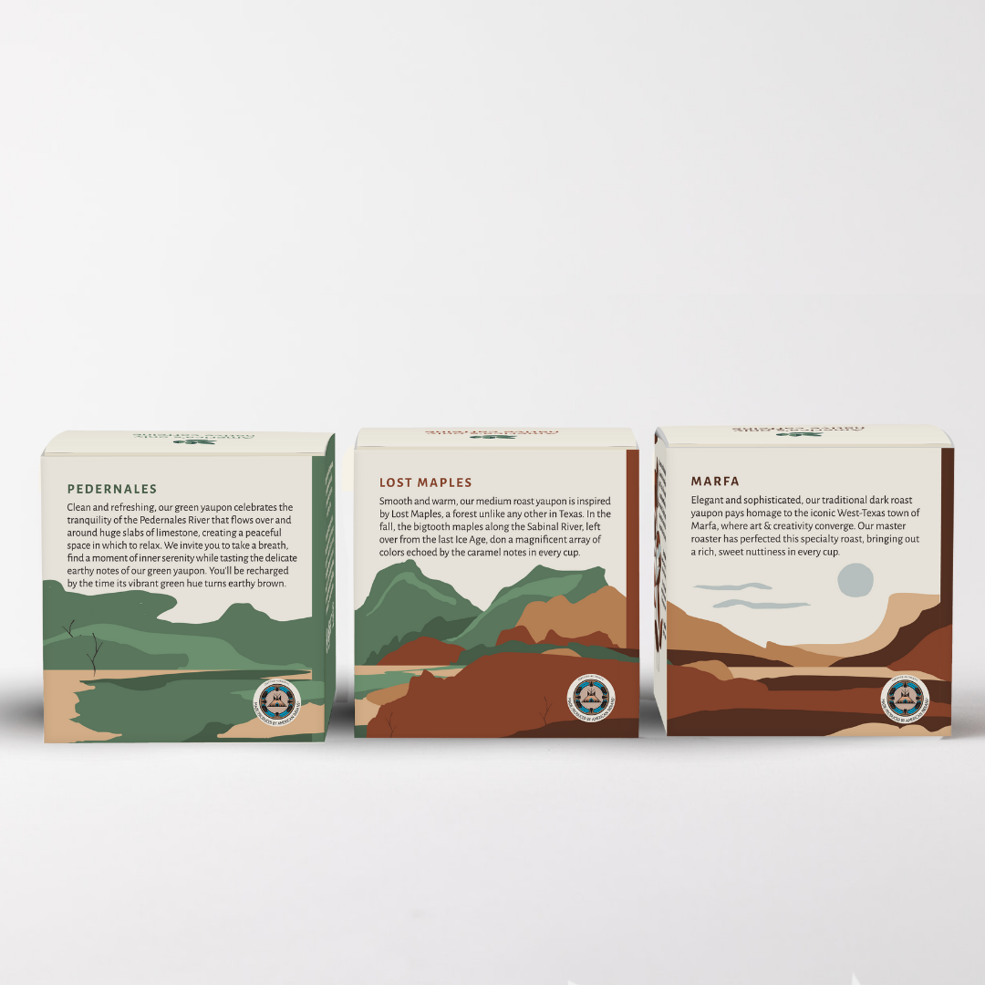 Multipack Yaupon Tea - 3 boxes of teabags (48 Count)